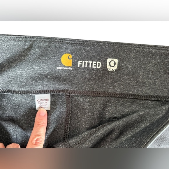 Carhartt Women's Force Stretch Utility Legging XL (16/18) Gray Black - Picture 3 of 6